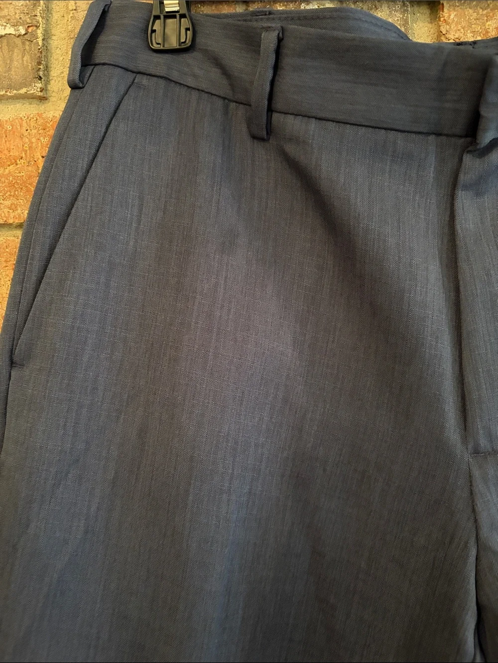 Van Heusen Men's Dark Blue Dress Pants - Straight Tailored